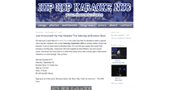 Desktop Screenshot of blog.hiphopkaraokenyc.com